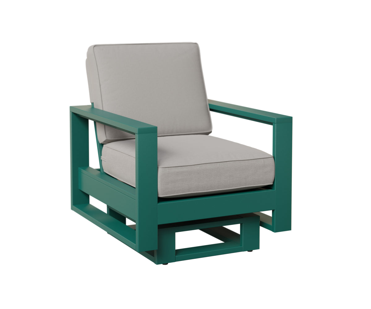 Berlin Gardens Nordic High Back Club Rocker in Teal