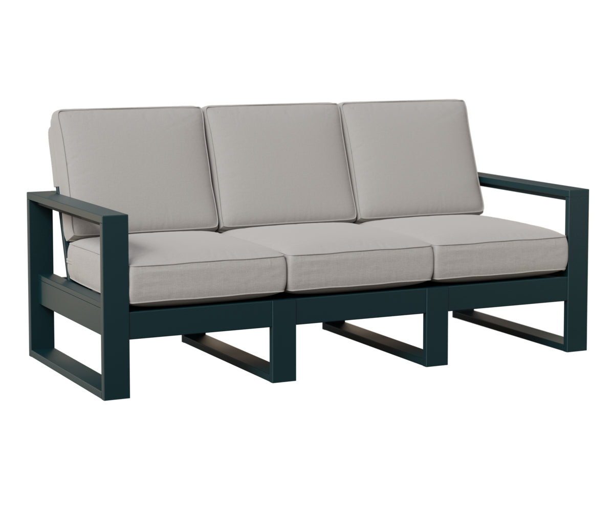 Berlin Gardens Nordic High Back Sofa in Berry