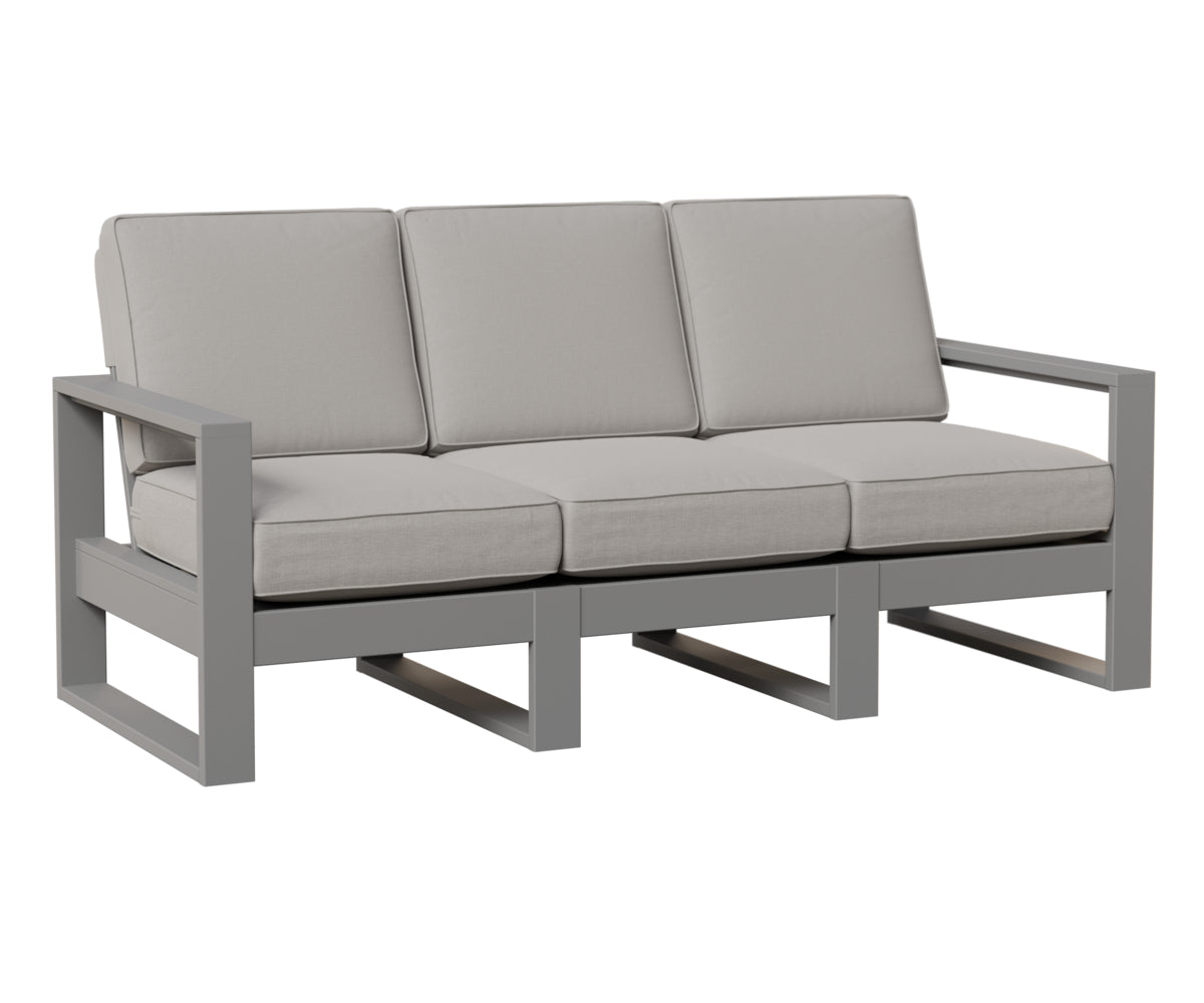 Berlin Gardens Nordic High Back Sofa in Fog