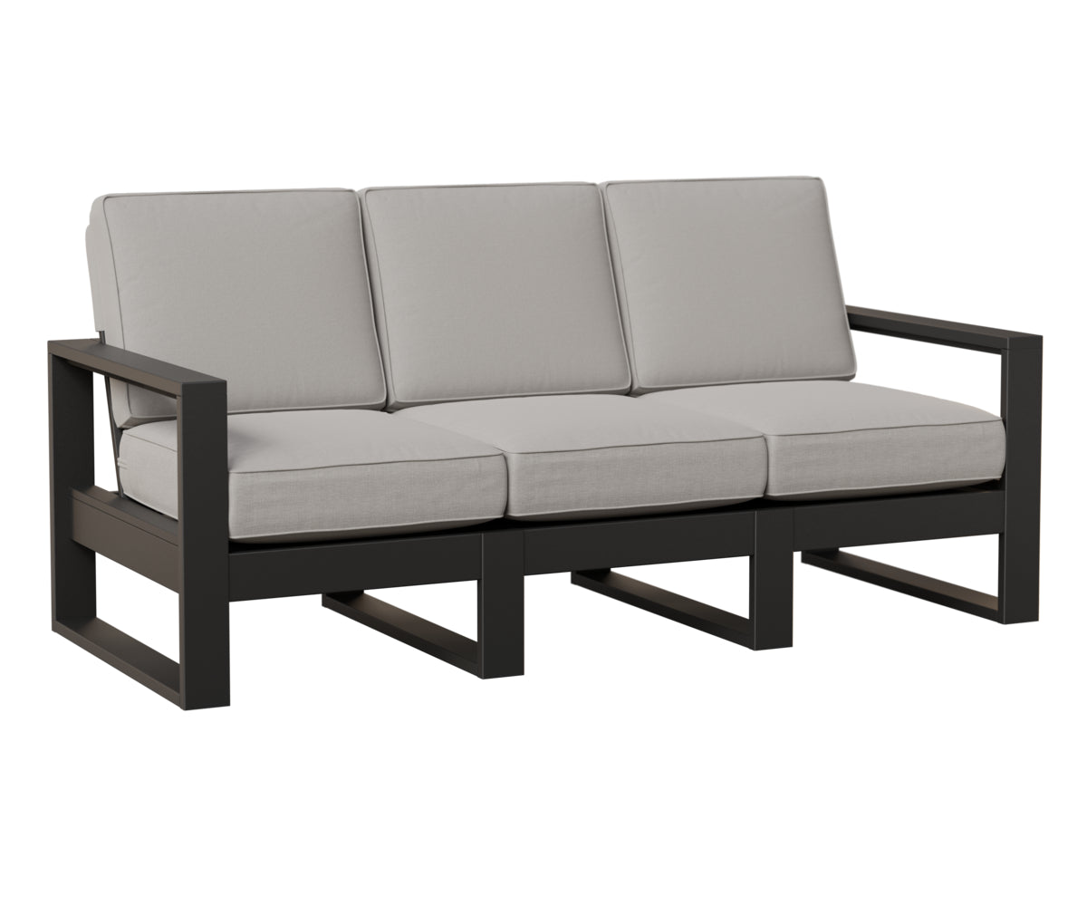 Berlin Gardens Nordic High Back Sofa in Black