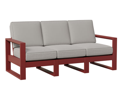 Berlin Gardens Nordic High Back Sofa in Red