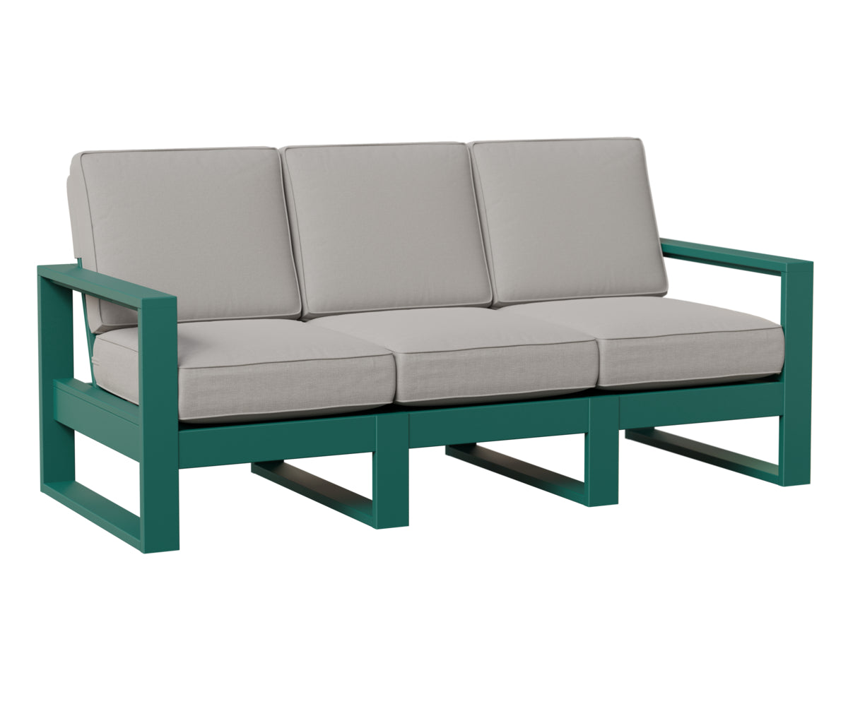 Berlin Gardens Nordic High Back Sofa in Teal