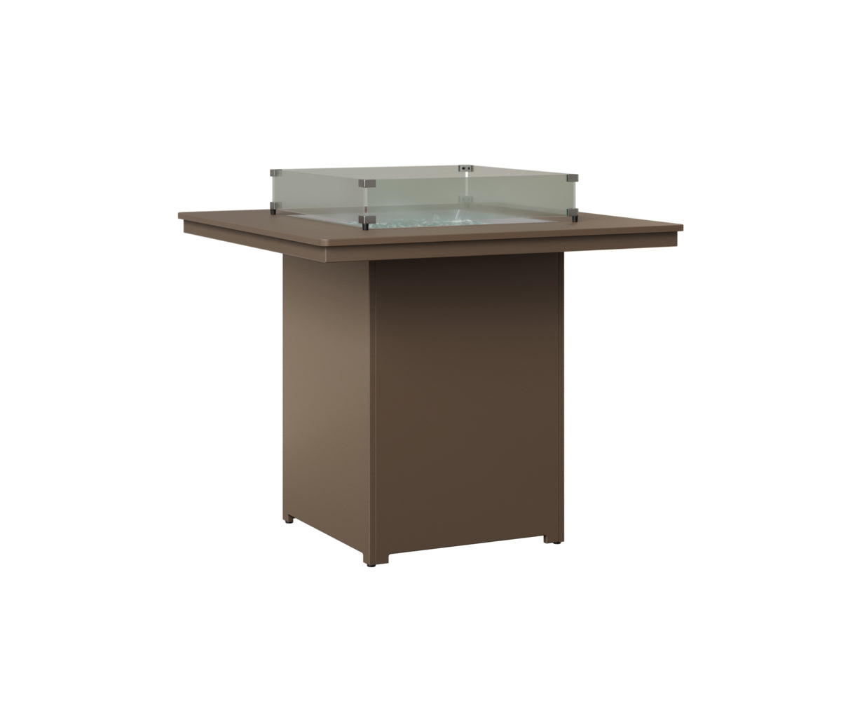 Berlin Gardens Numa 47" Sq Fire Table Bar in Clay