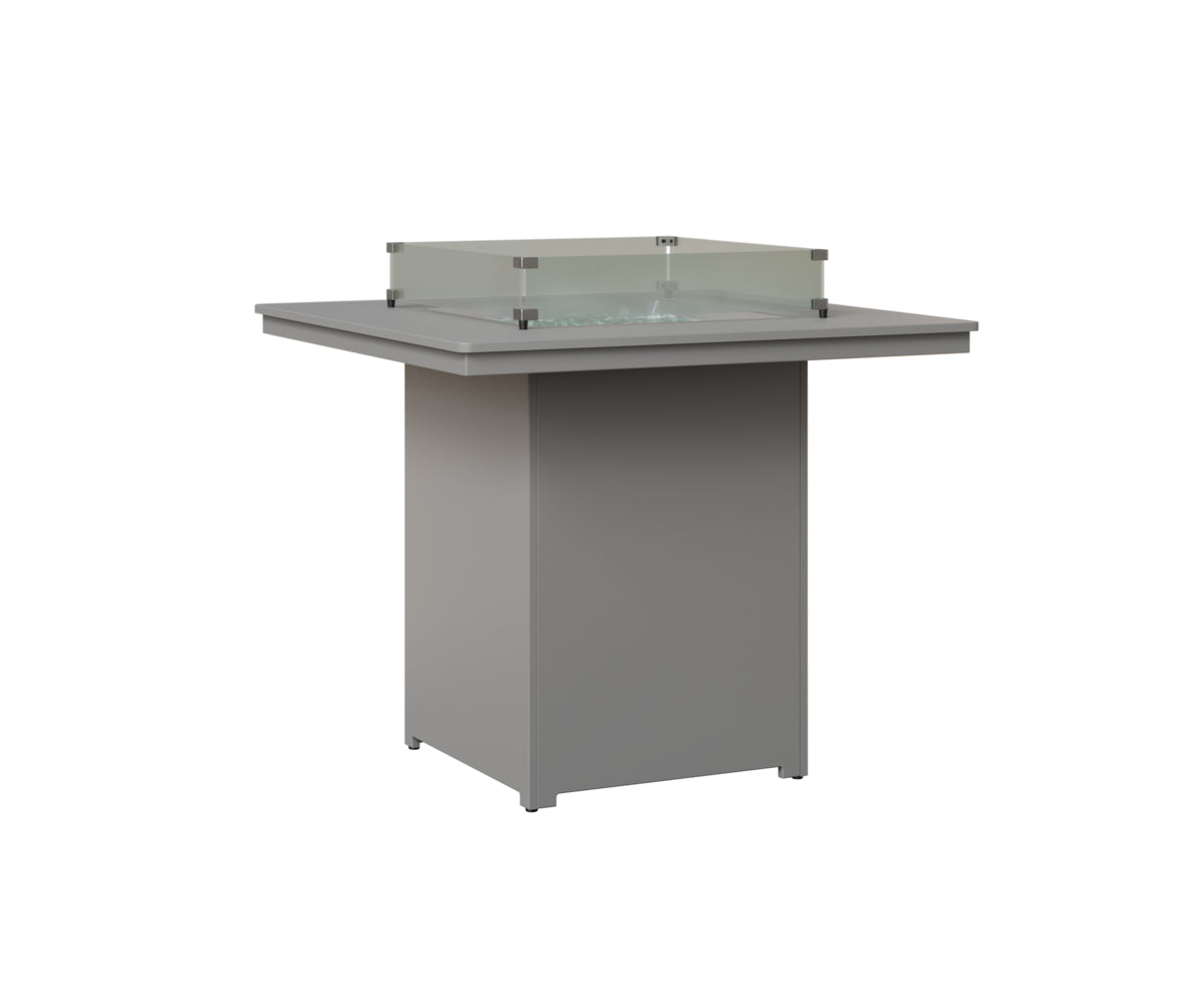 Berlin Gardens Numa 47" Sq Fire Table Bar in Fog