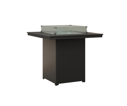 Berlin Gardens Numa 47" Sq Fire Table Bar in Black