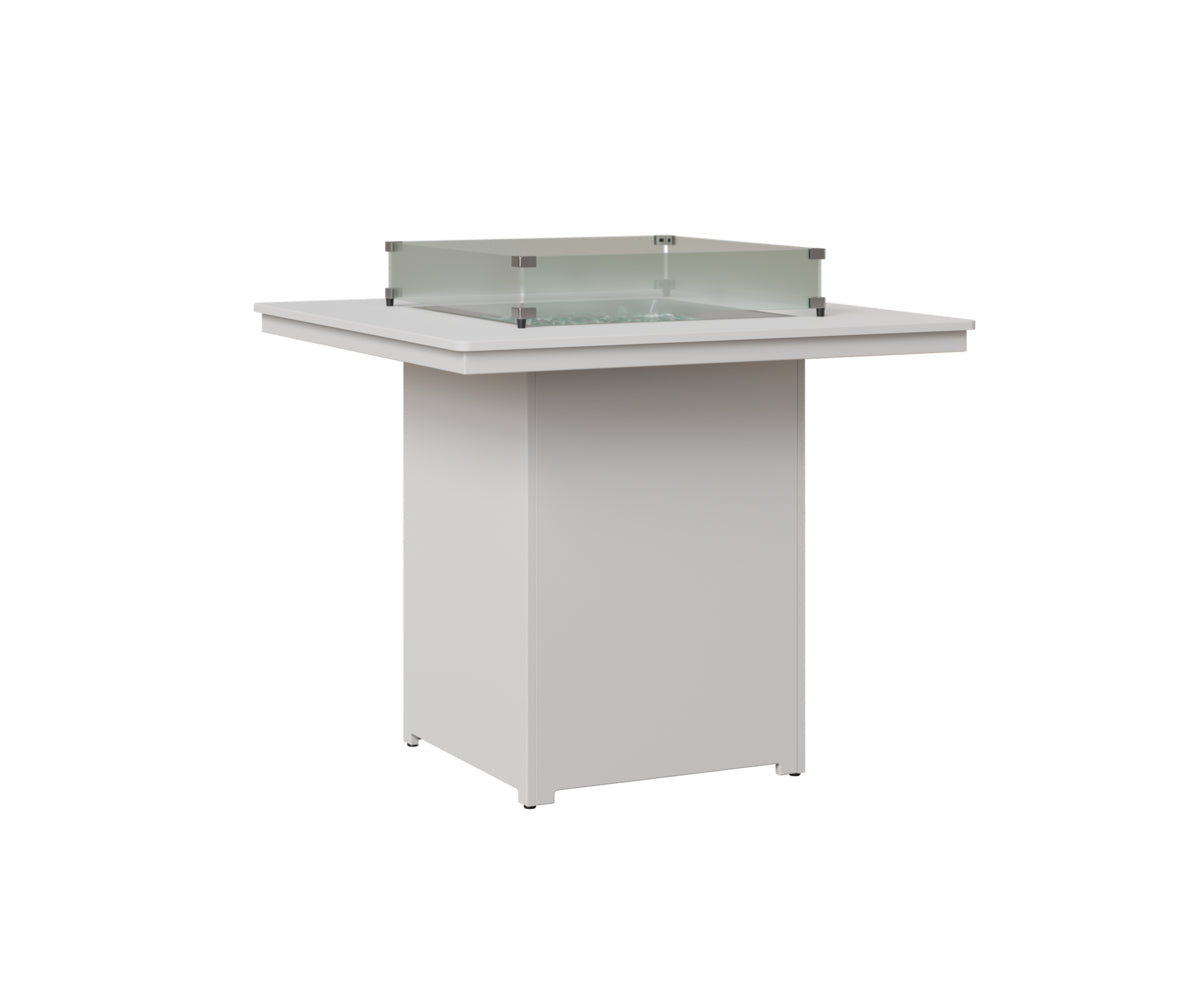 Berlin Gardens Numa 47" Sq Fire Table Bar in White