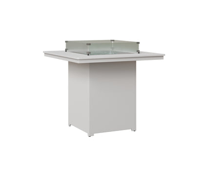 Berlin Gardens Numa 47" Sq Fire Table Bar in White
