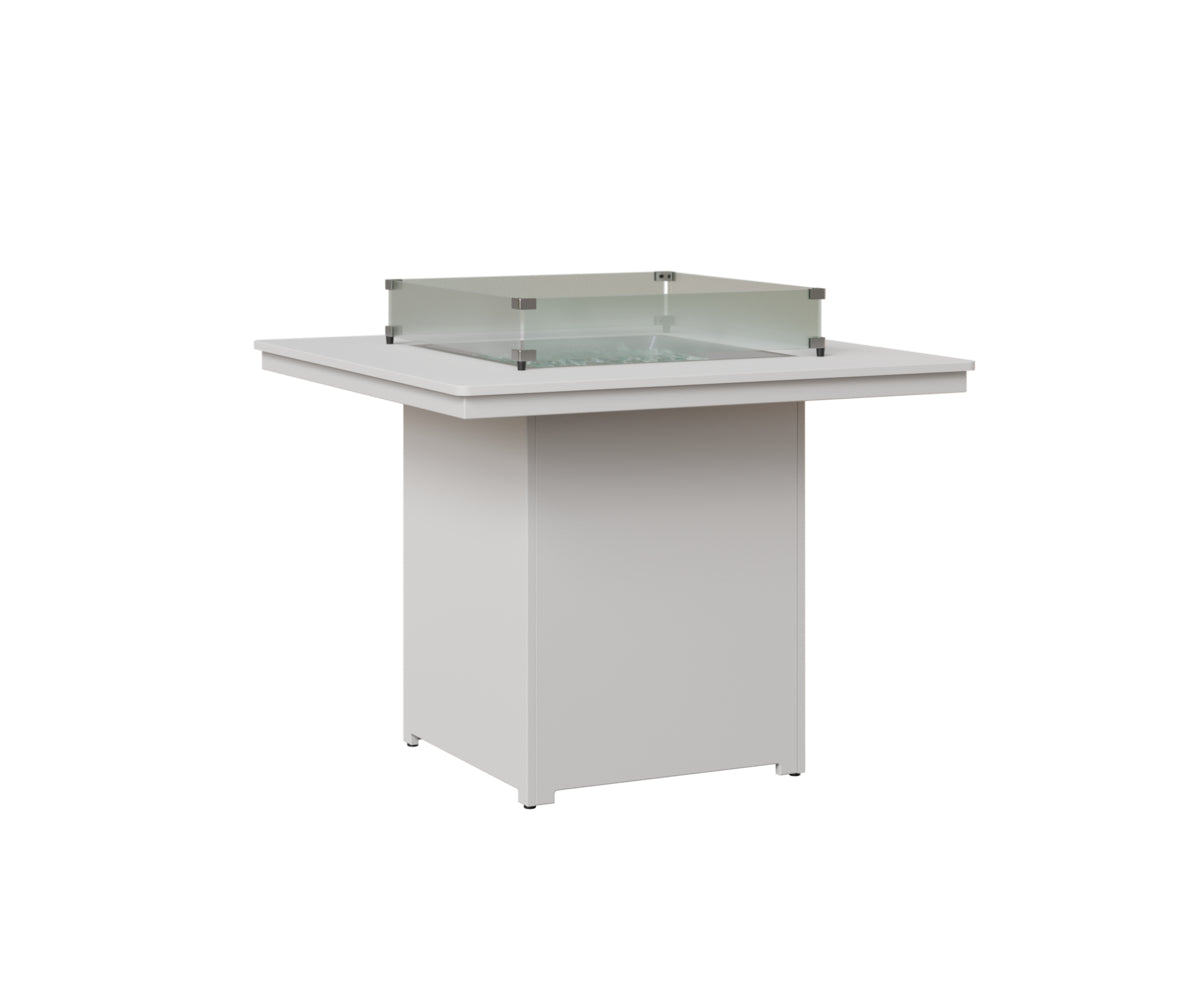 Berlin Gardens Numa 47" Sq Fire Table Counter in White