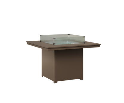 Berlin Gardens Numa 47" Sq Fire Table Dining in Clay