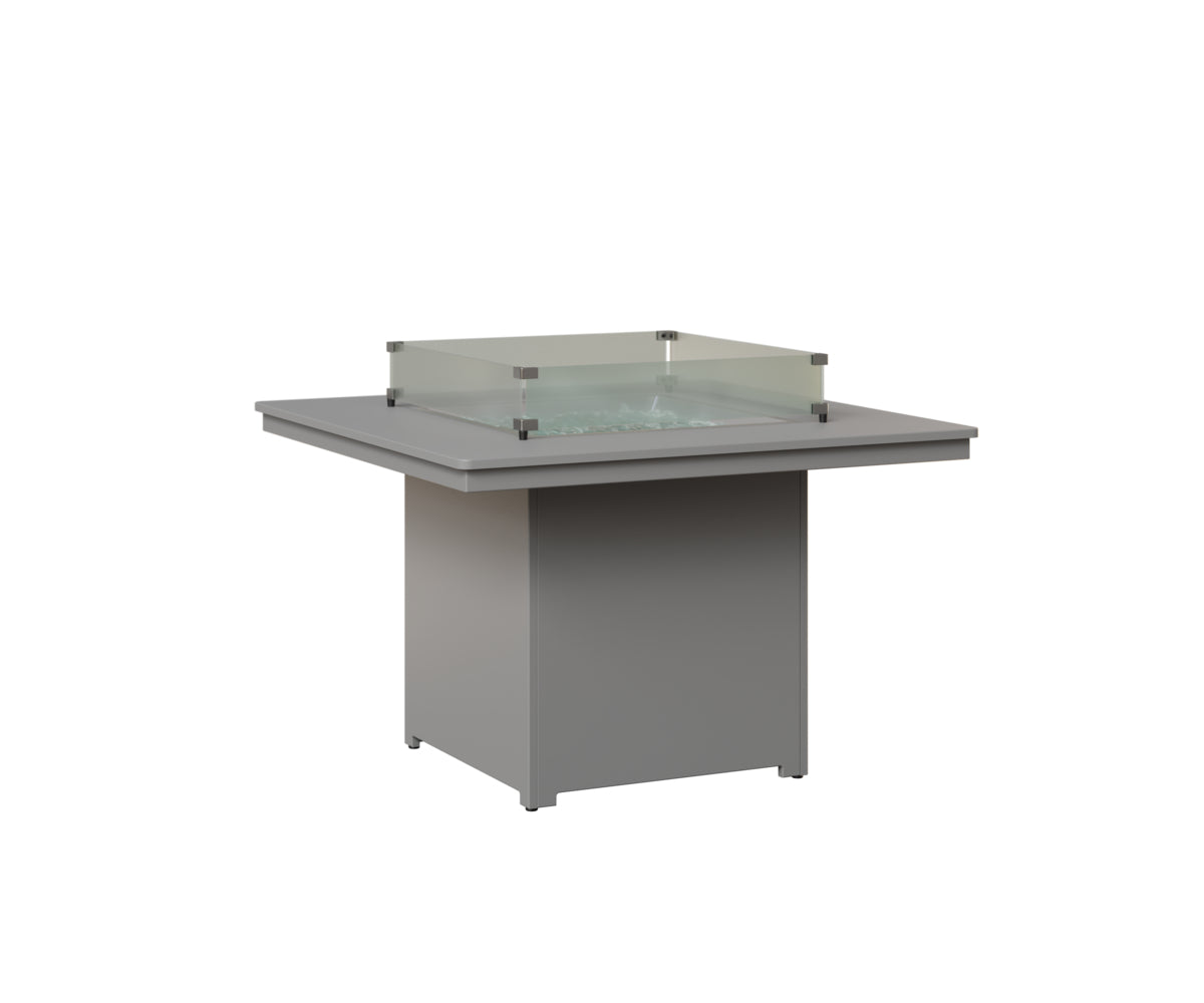 Berlin Gardens Numa 47" Sq Fire Table Dining in Fog