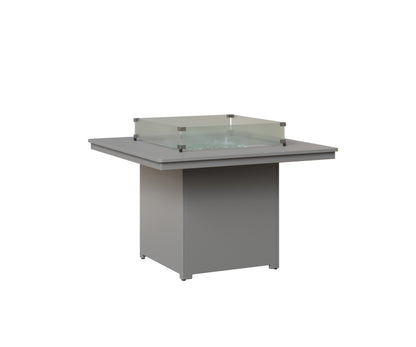 Berlin Gardens Numa 47" Sq Fire Table Dining in Fog