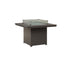 Berlin Gardens Numa 47" Sq Fire Table Dining in Graphite