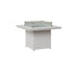 Berlin Gardens Numa 47" Sq Fire Table Dining in White