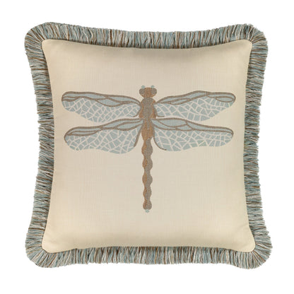 Elaine Smith Dragonfly Spa Outdoor Pillow