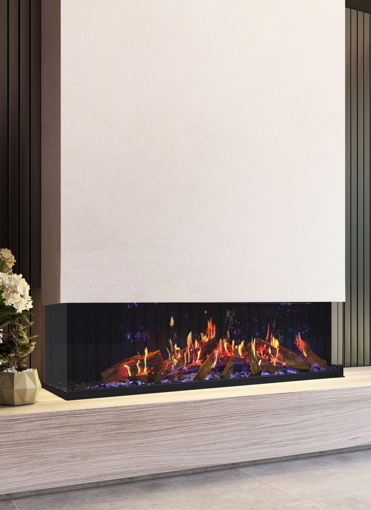 Kozy Heat Osseo X Series Holographic Electric Fireplace