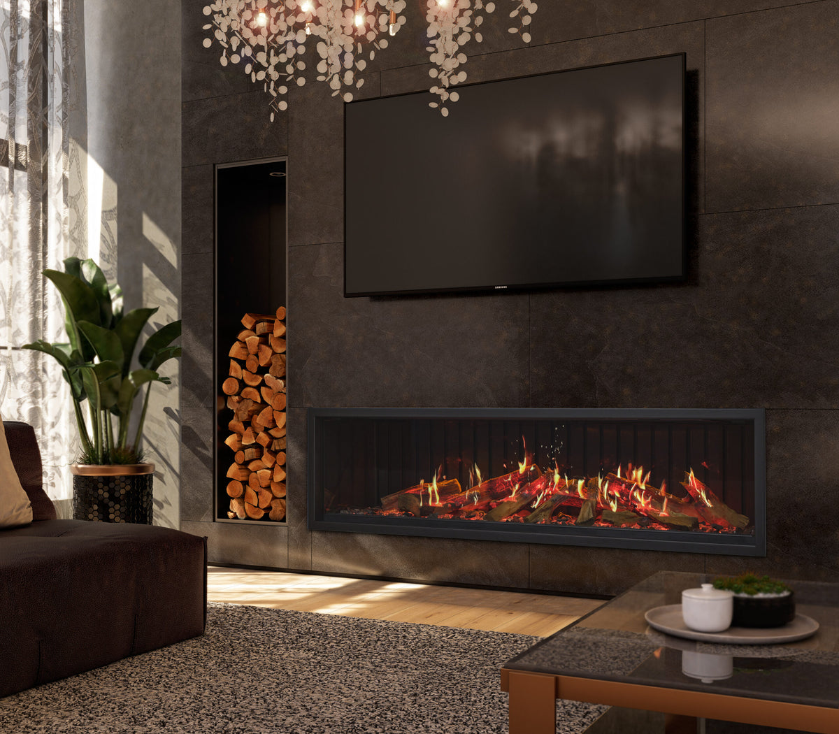 Kozy Heat Osseo X Series Holographic Electric Fireplace