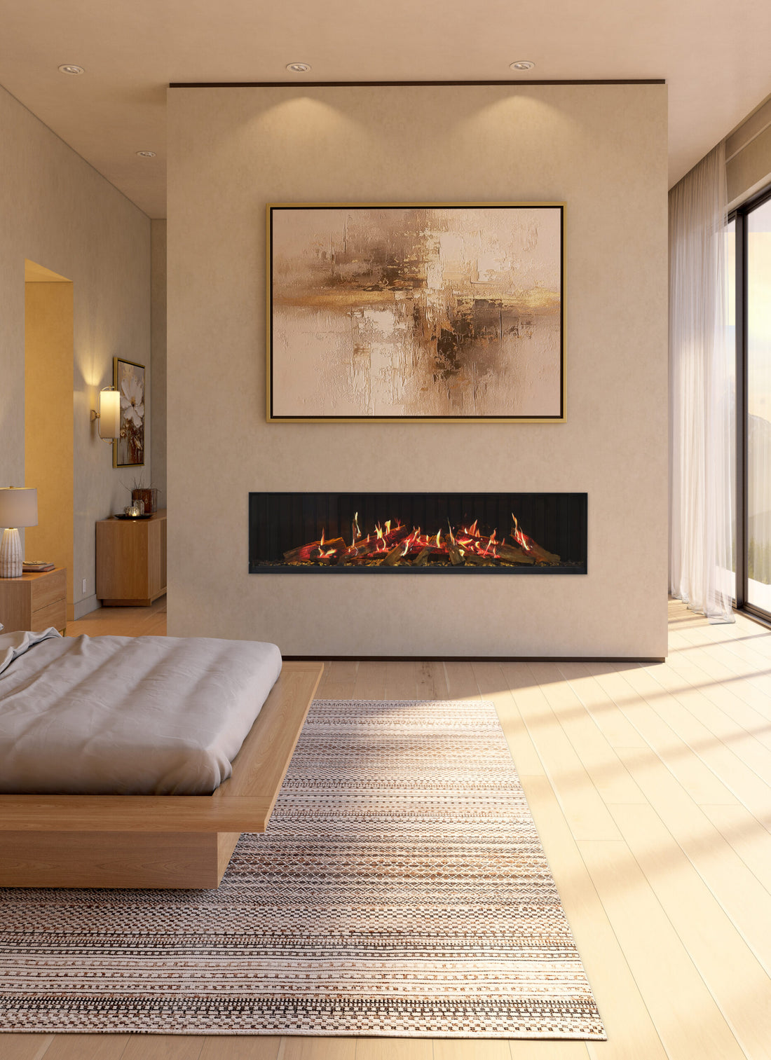 Kozy Heat Osseo X Series Holographic Electric Fireplace