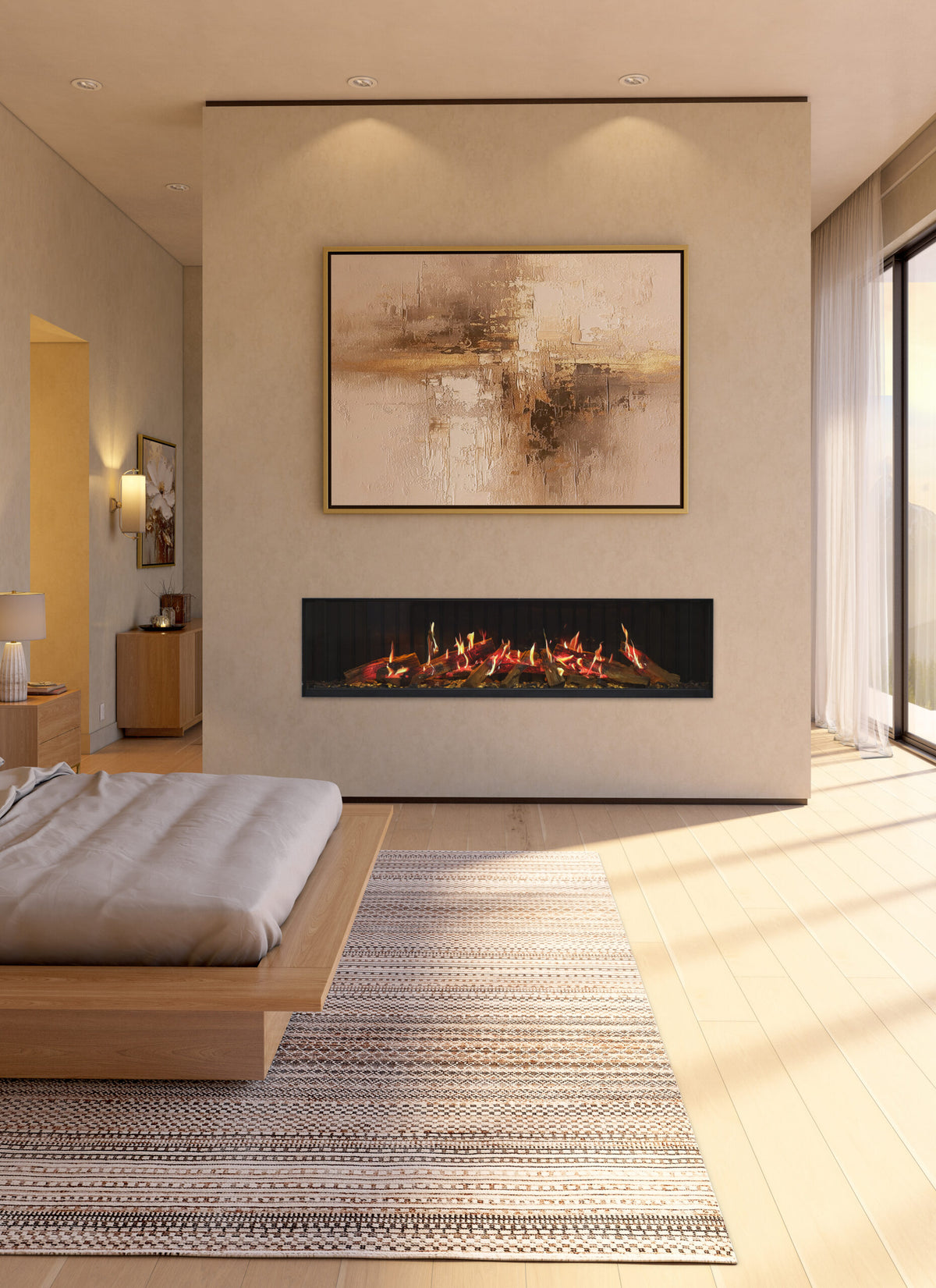 Kozy Heat Osseo X Series Holographic Electric Fireplace