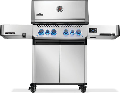 Napoleon Prestige 500 Connected Smart Gas Grill – Phantom Black or Stainless Steel | 4 Burner Propane with Rotisserie, WiFi &amp; Bluetooth