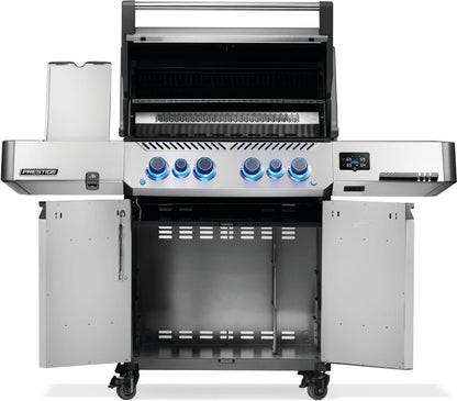 Napoleon Prestige 500 Connected Smart Gas Grill – Phantom Black or Stainless Steel | 4 Burner Propane with Rotisserie, WiFi &amp; Bluetooth