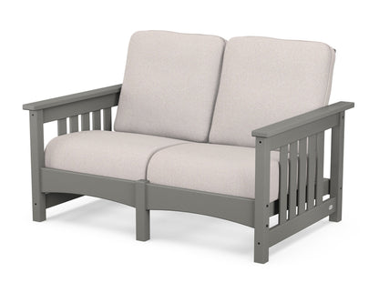 POLYWOOD Club Mission Loveseat in Slate Grey