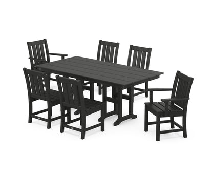 POLYWOOD Oxford 7-Piece Farmhouse Dining Set