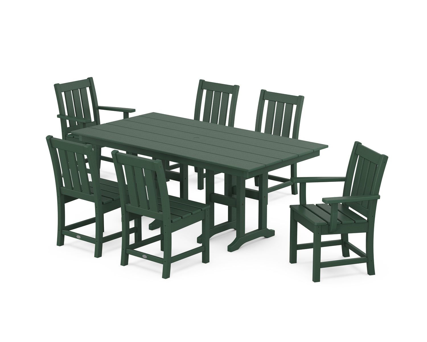 POLYWOOD Oxford 7-Piece Farmhouse Dining Set