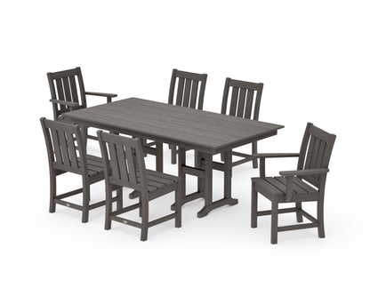 POLYWOOD Oxford 7-Piece Farmhouse Dining Set