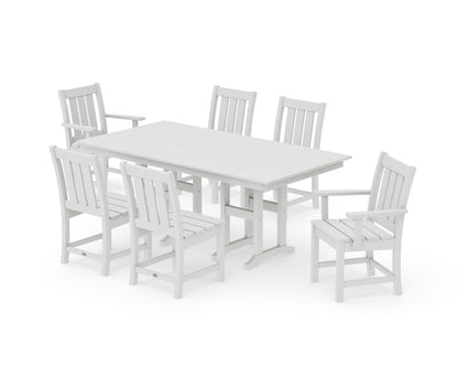 POLYWOOD Oxford 7-Piece Farmhouse Dining Set
