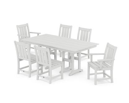 POLYWOOD Oxford 7-Piece Farmhouse Dining Set
