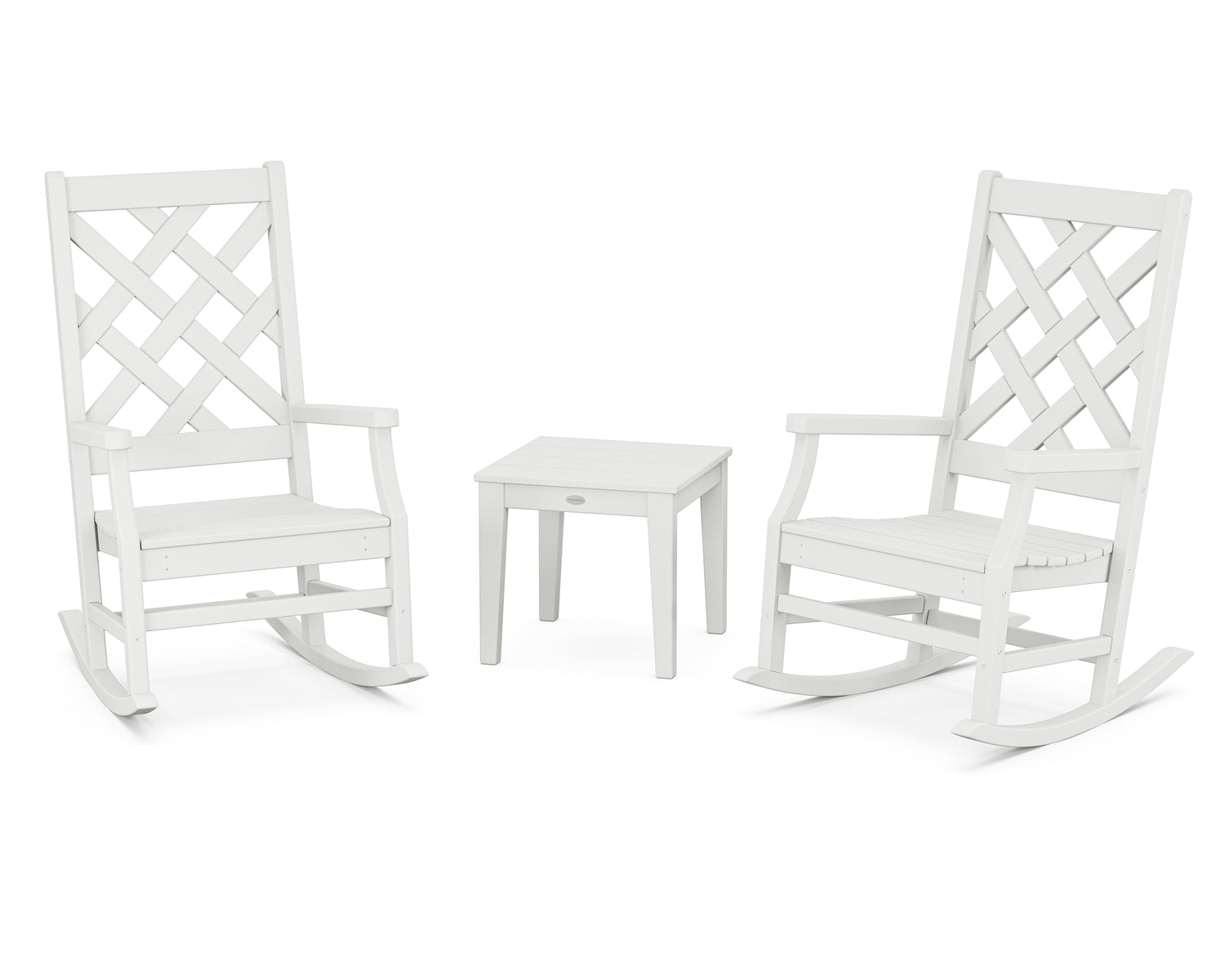 POLYWOOD Wovendale 3-Piece Rocking Chair Set