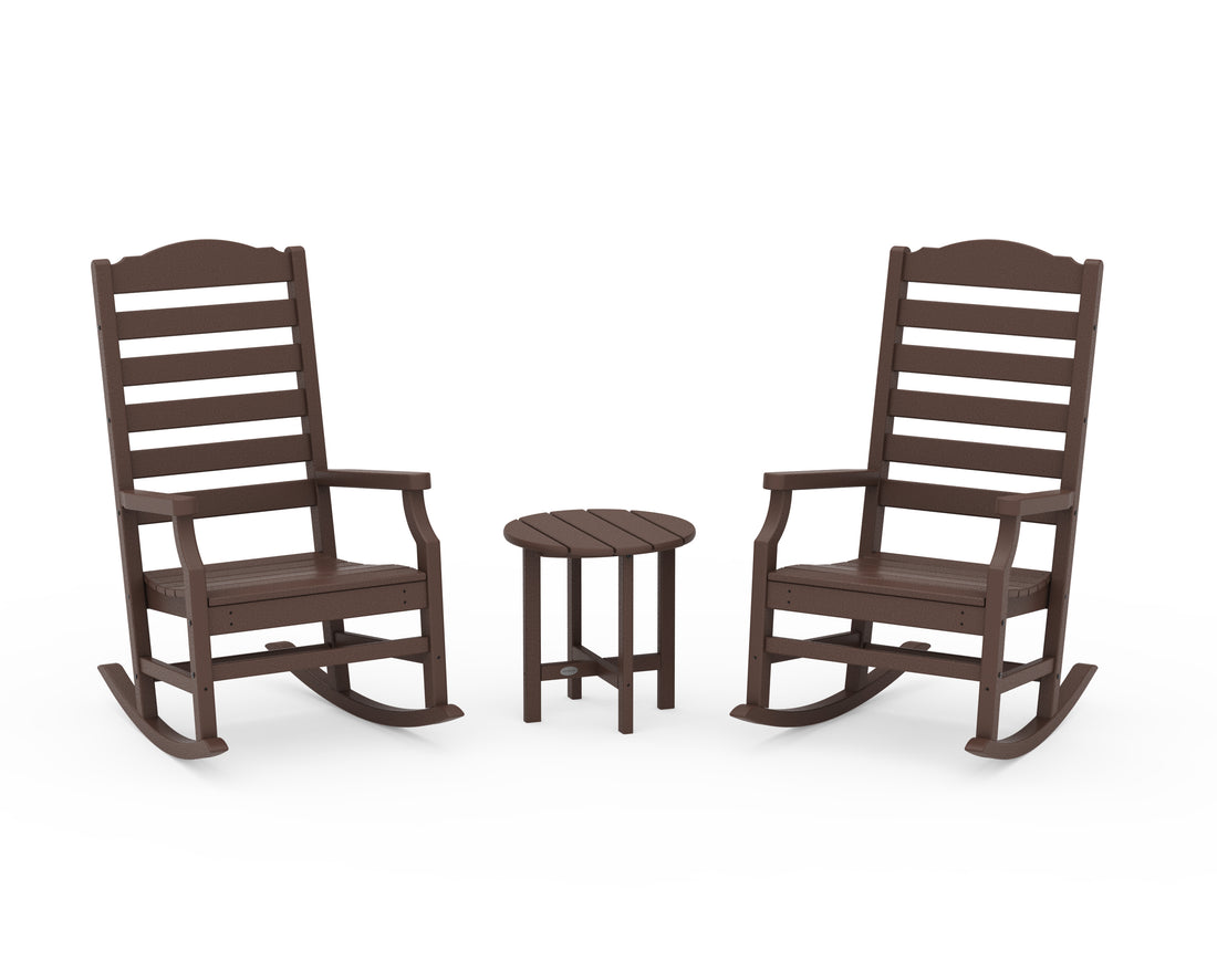POLYWOOD Savannah 3-Piece Rocking Chair Set