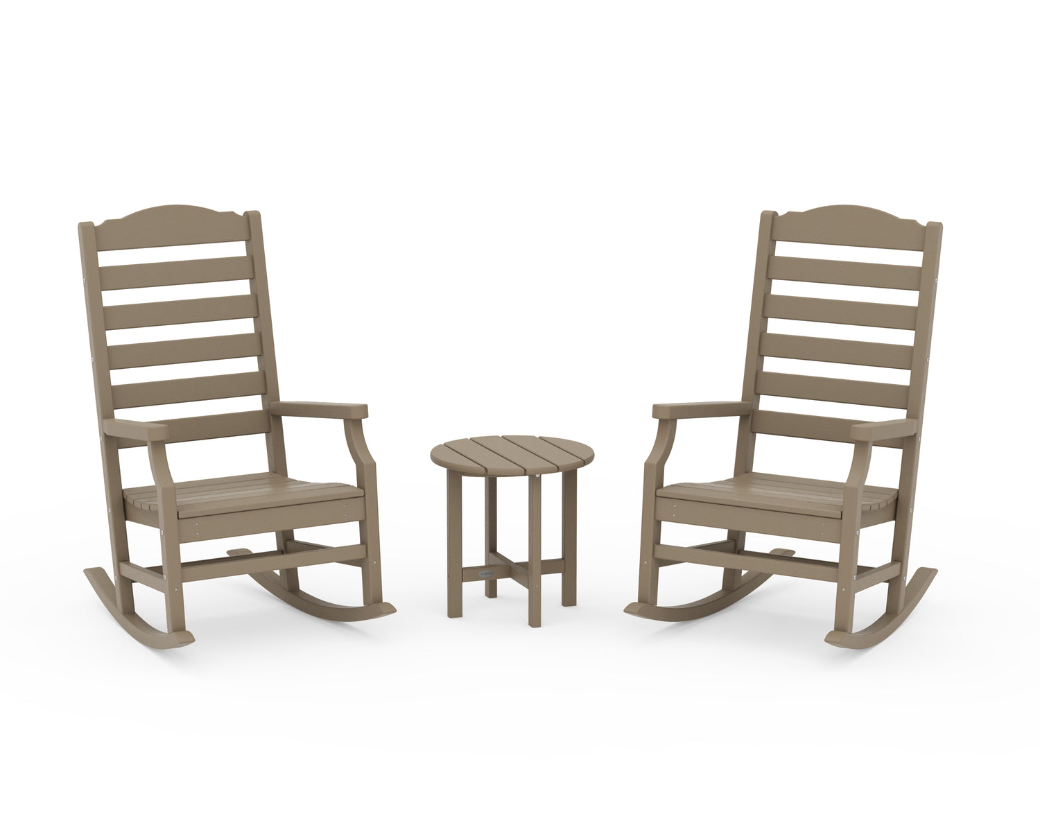 POLYWOOD Savannah 3-Piece Rocking Chair Set