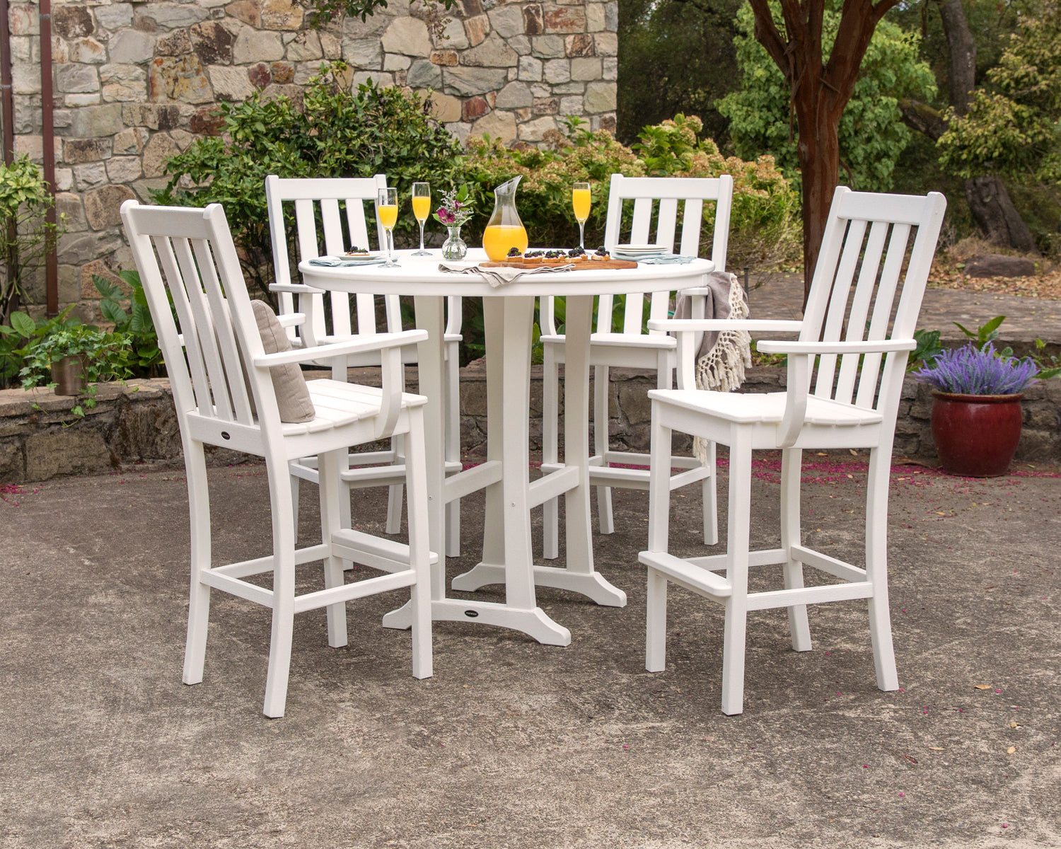 POLYWOOD Vineyard Bar Arm Chair