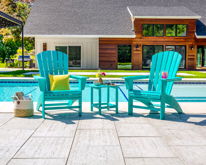POLYWOOD Nautical Curveback Adirondack Chair