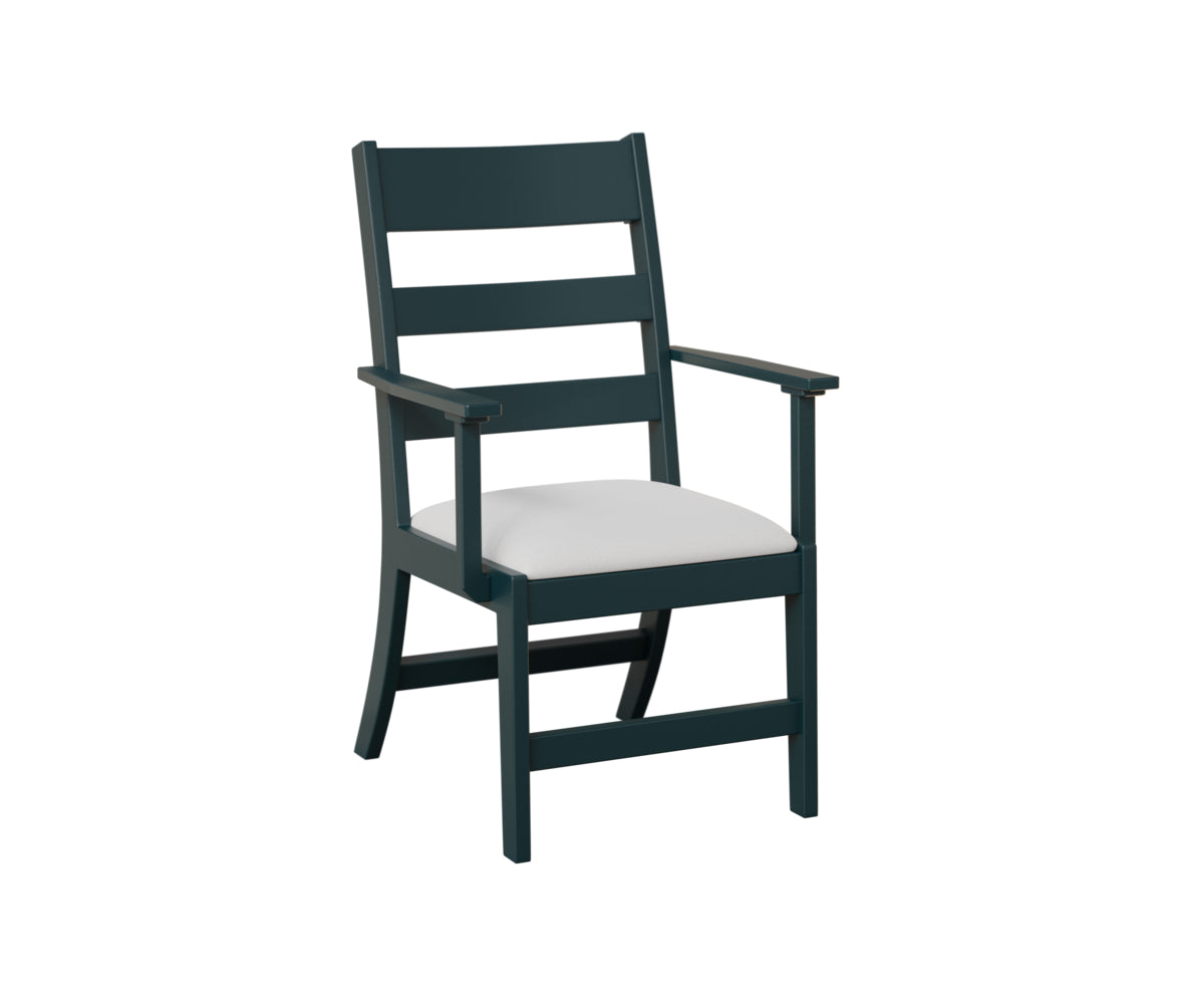 Berlin Gardens Parker Dining Chair in Berry, arm chair