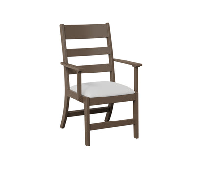 Berlin Gardens Parker Dining Chair in Clay, arm chair