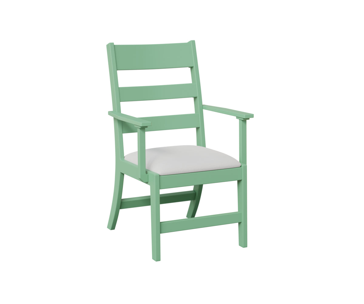 Berlin Gardens Parker Dining Chair in Mint, arm chair