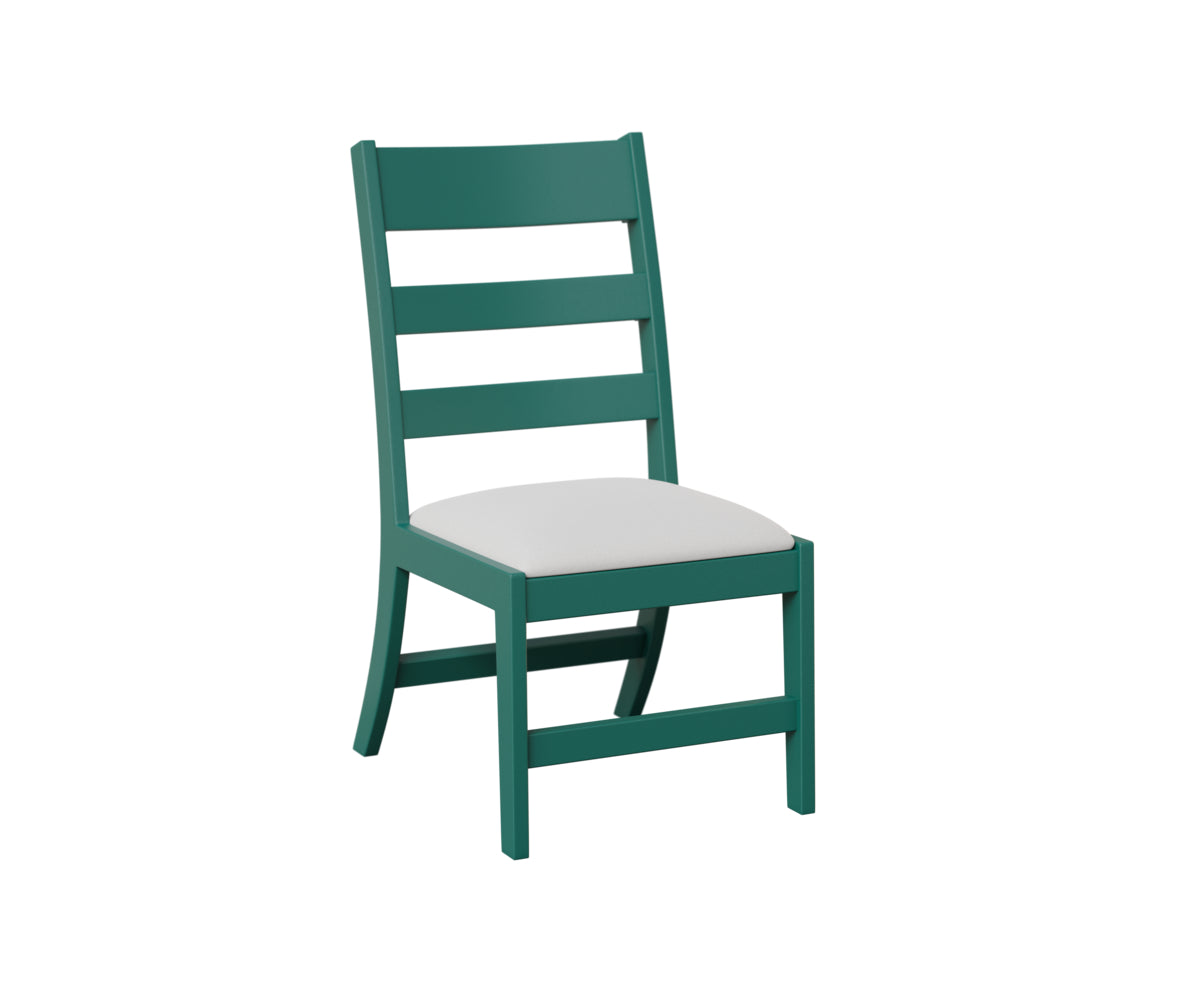 Berlin Gardens Parker Dining Chair in Teal, side chair