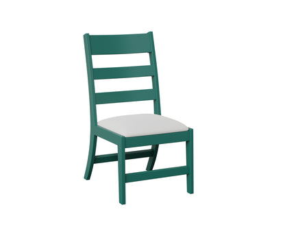 Berlin Gardens Parker Dining Chair in Teal, side chair