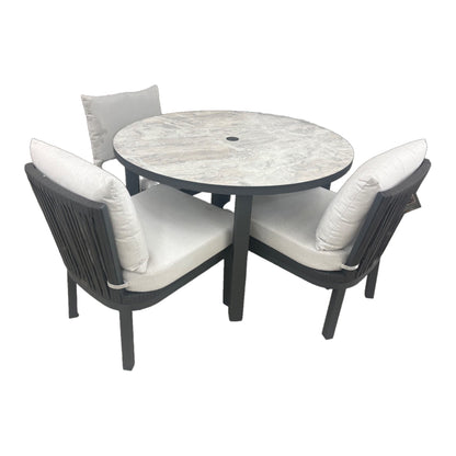 Preveli 5 Piece Dining Set on white background