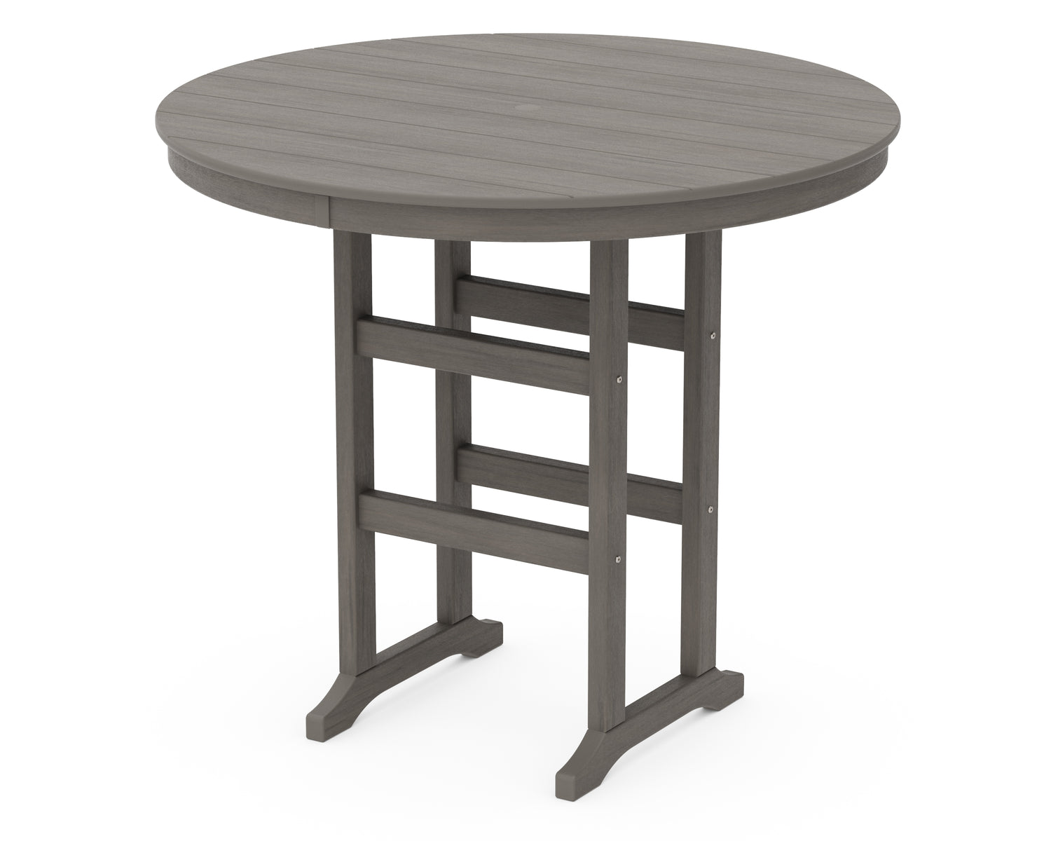 POLYWOOD 48" Round Farmhouse Bar Table