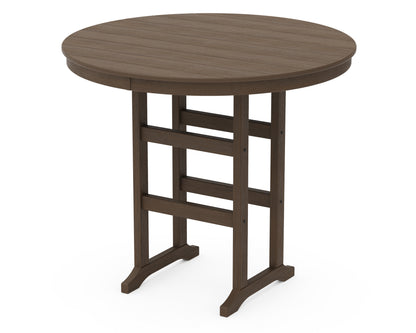 POLYWOOD 48" Round Farmhouse Bar Table
