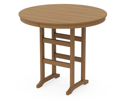 POLYWOOD 48" Round Farmhouse Bar Table