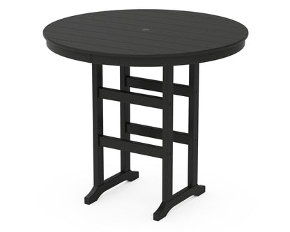POLYWOOD 48" Round Farmhouse Bar Table