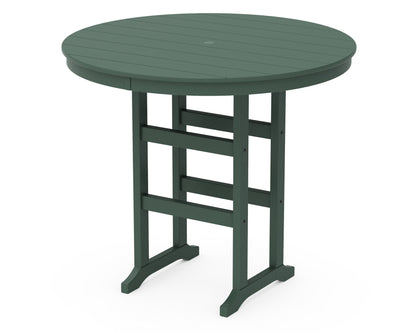 POLYWOOD 48" Round Farmhouse Bar Table