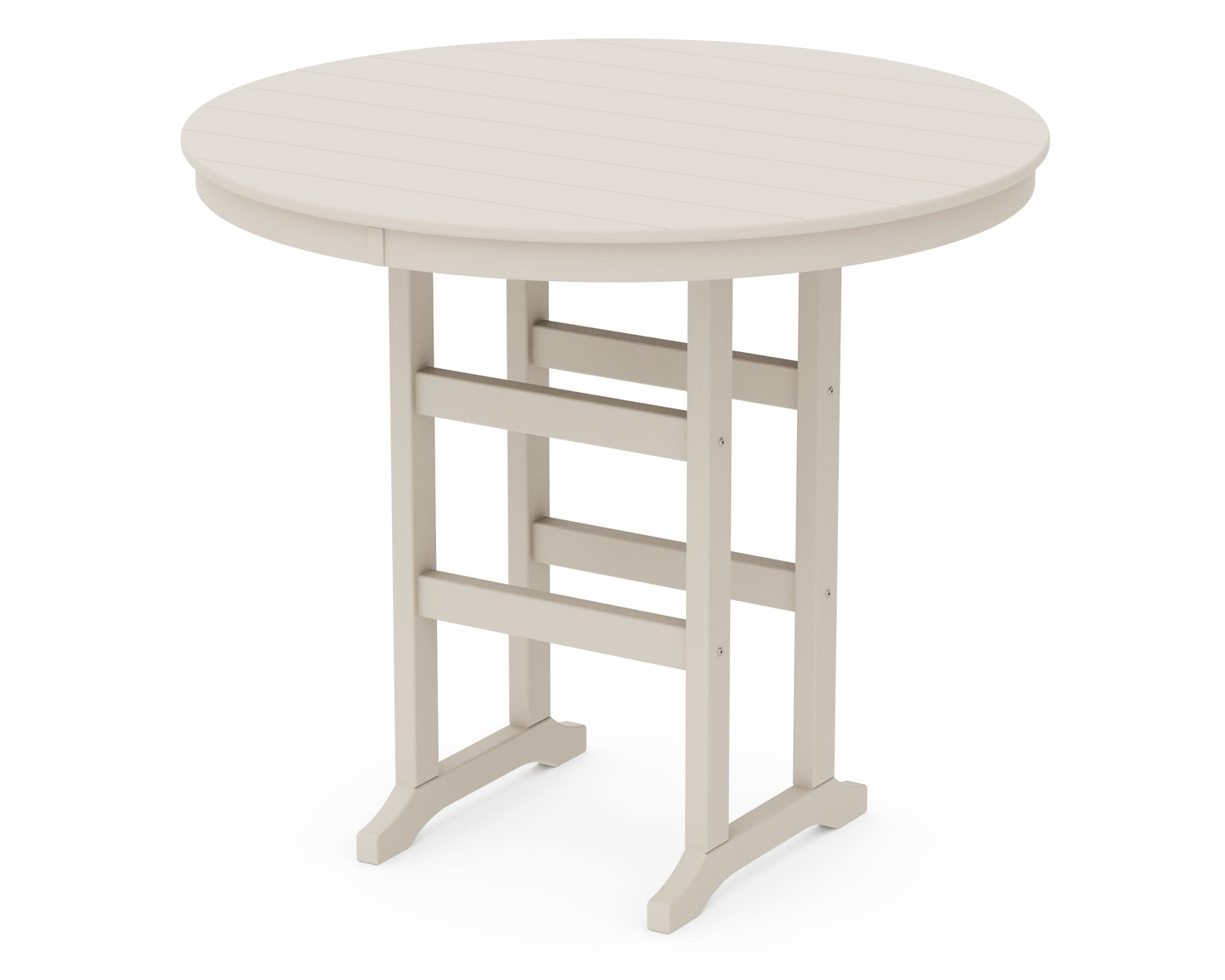 POLYWOOD 48" Round Farmhouse Bar Table