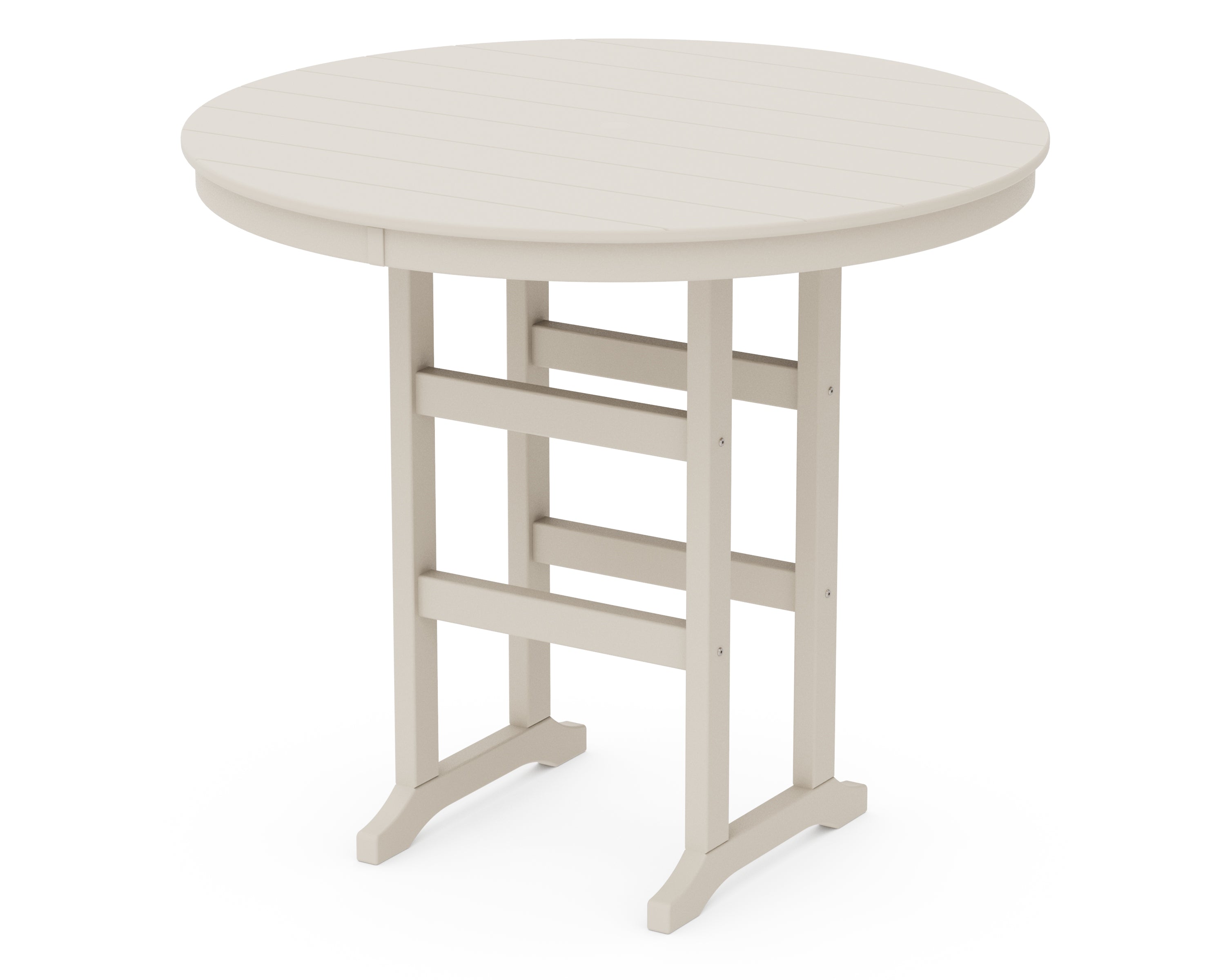 POLYWOOD 48" Round Farmhouse Bar Table
