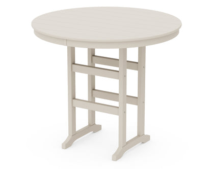 POLYWOOD 48" Round Farmhouse Bar Table