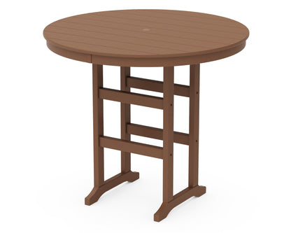 POLYWOOD 48" Round Farmhouse Bar Table